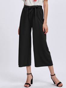 Self Tie Wide Leg Pants