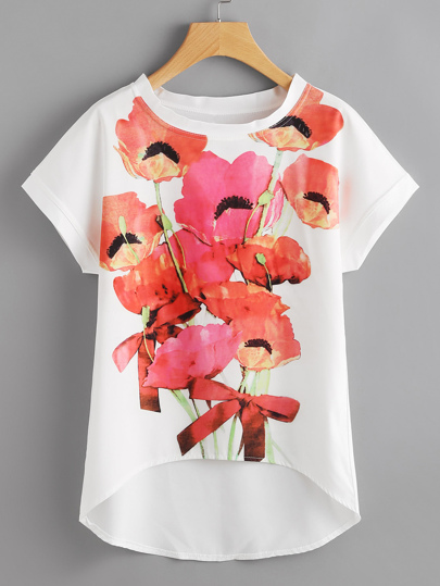 flower chiffon top styles