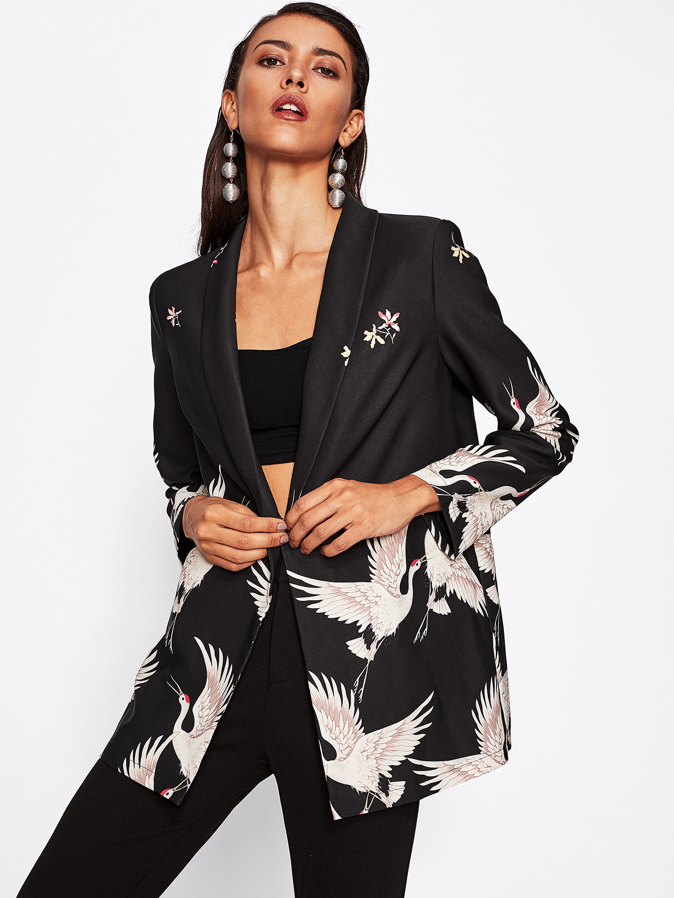 http://it.shein.com/Crane-Bird-Print-Longline-Boxy-Blazer-p-378563-cat-1739.html