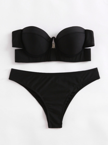 Underwire Bustier Bikini Set