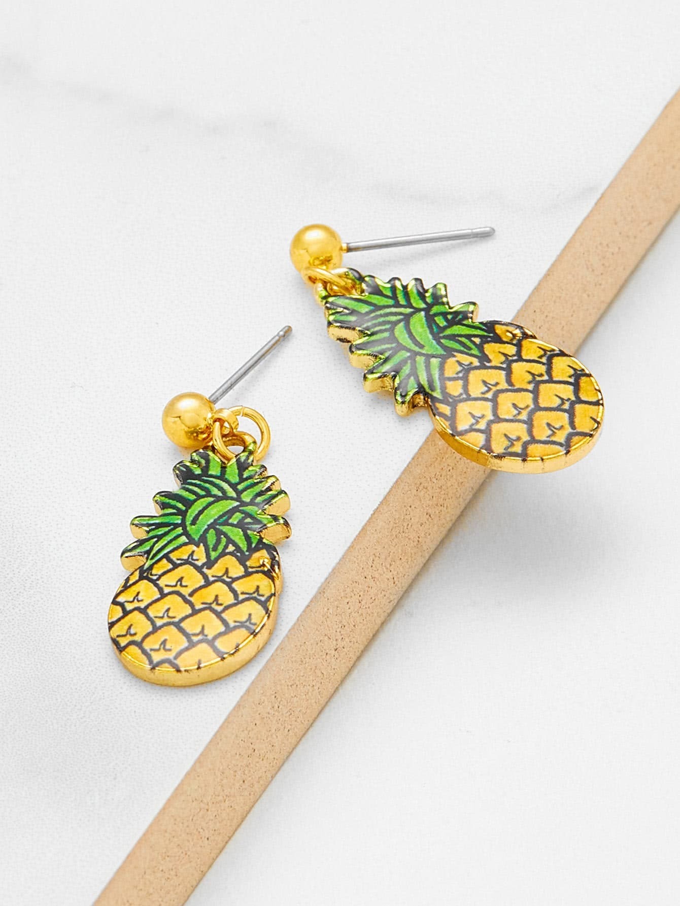 Pineapple Design Cute Dangle Earrings SheIn(Sheinside)