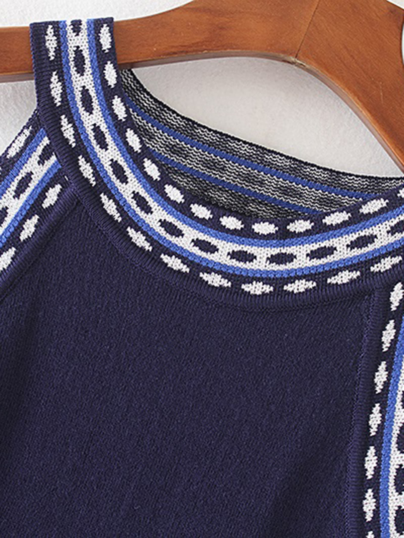 Sleeveless A Line Jersey Dress SheIn(Sheinside)