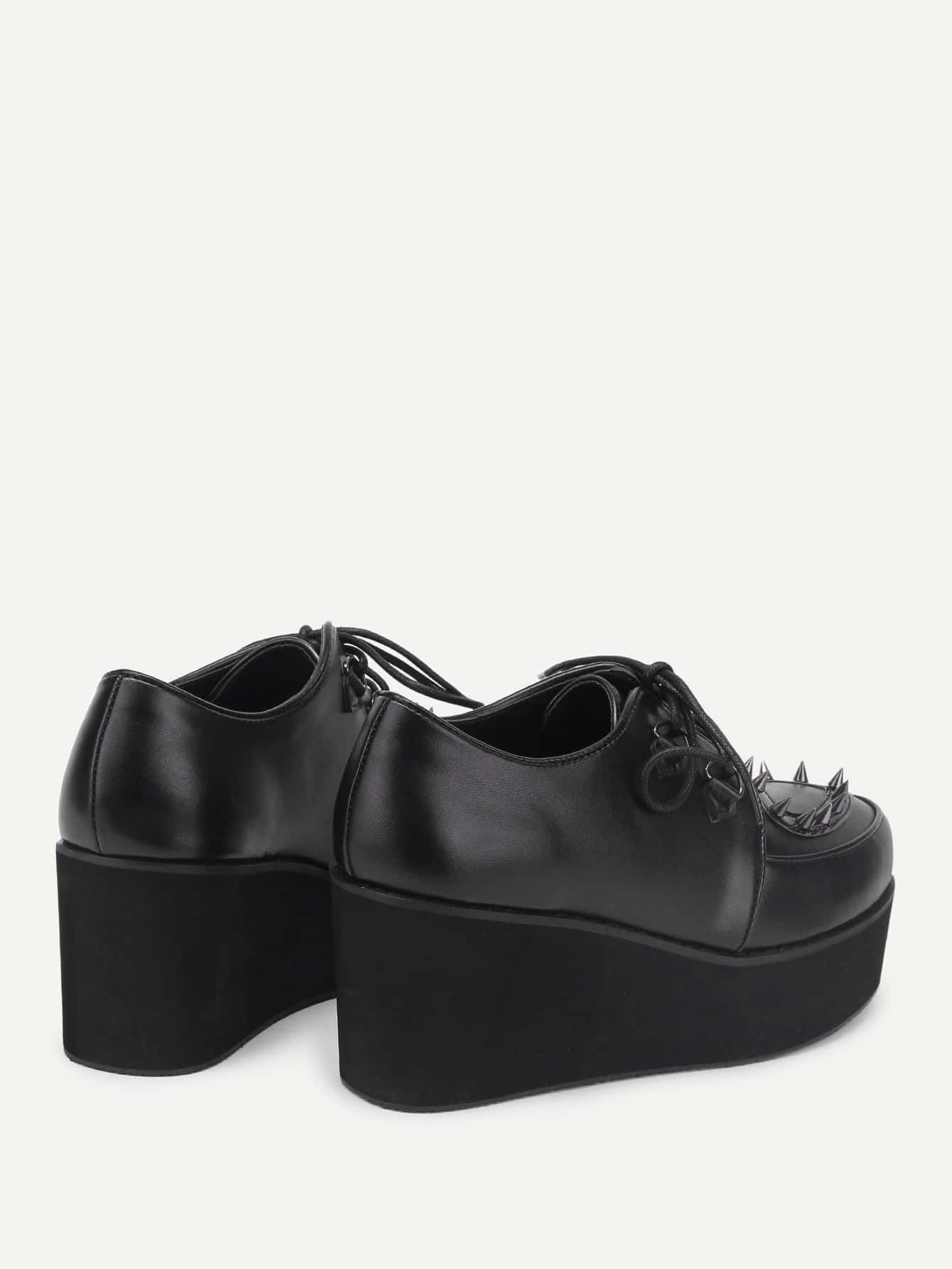 lace up platform wedges