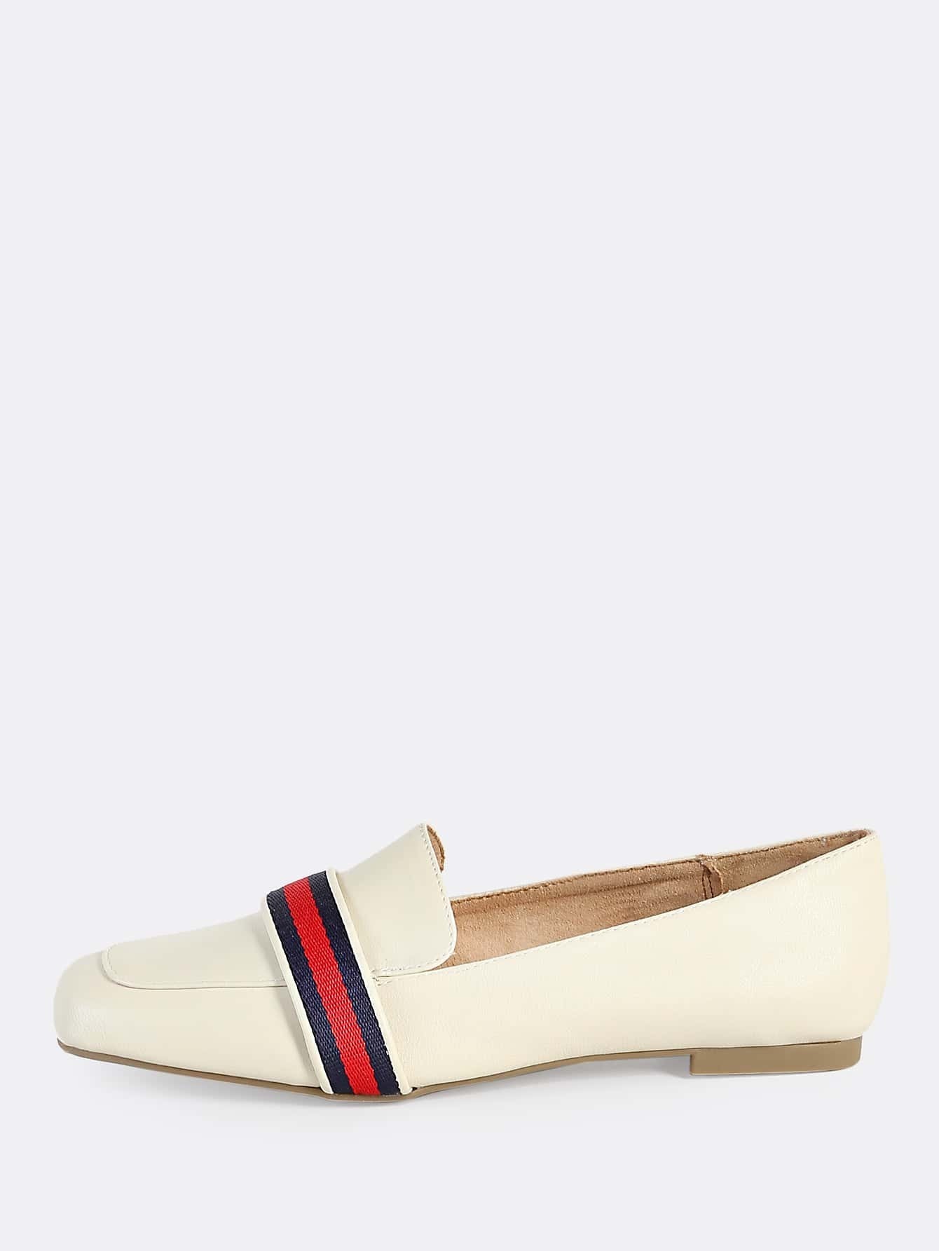 loafer style flats striped loafer style flats ivory makemechic loafer style flats striped loafer style flats ivory makemechic