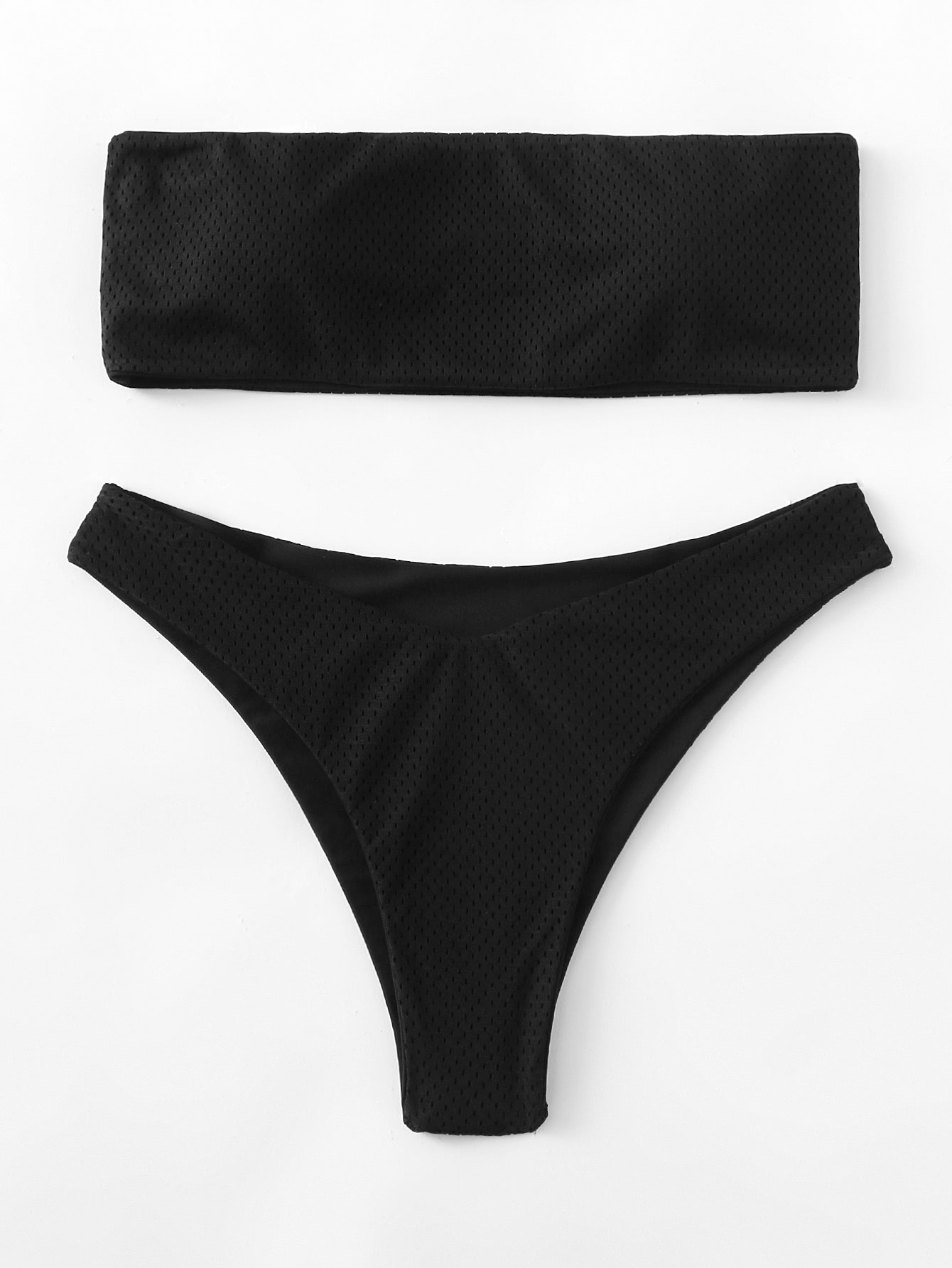 все цены на Laser Cut Bandeau Bikini Set онлайн
