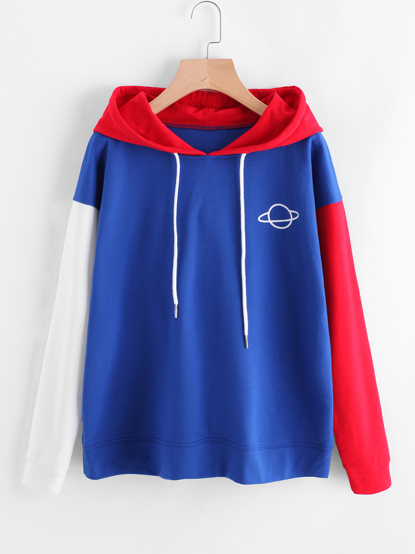 Shein color block hoodie Clearance