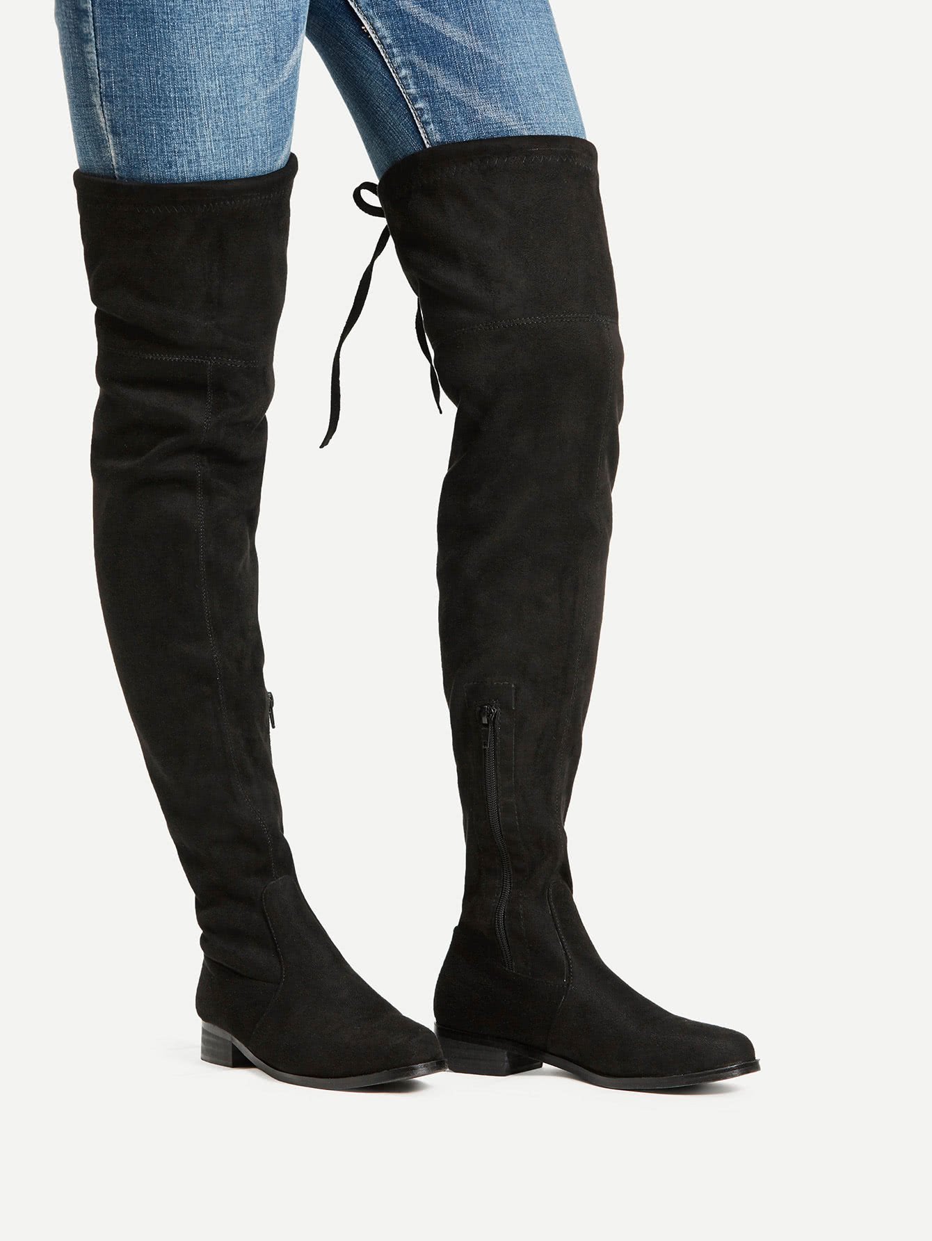 thigh high lace boots toe lace up thigh high boots shein sheinside thigh high lace boots toe lace up thigh high boots shein sheinside