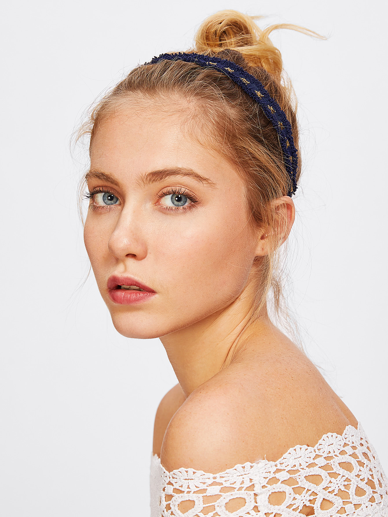 Frayed Edge Woven Headband SheIn(Sheinside)