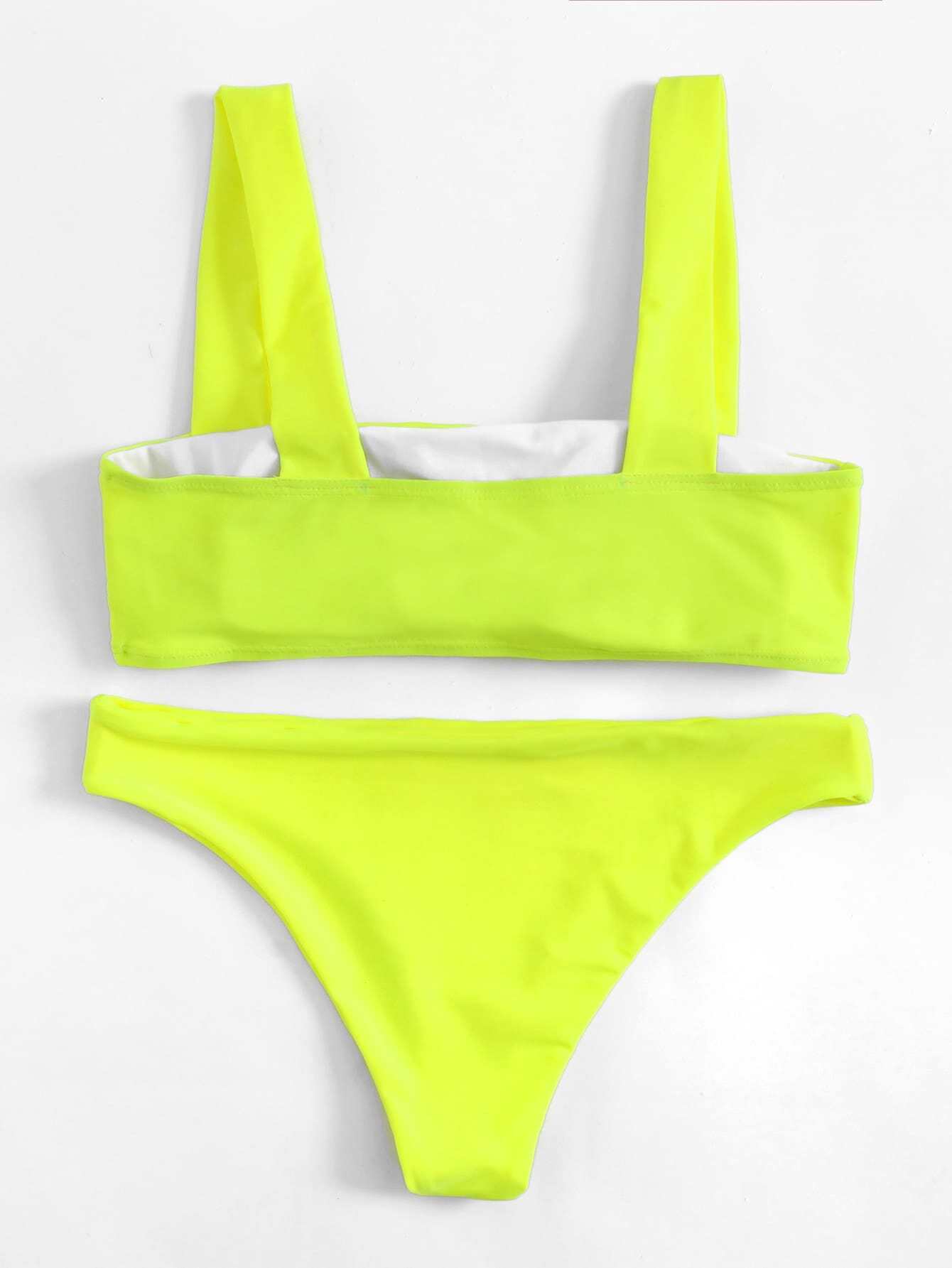 Double Straps Bikini Set SheIn(Sheinside)
