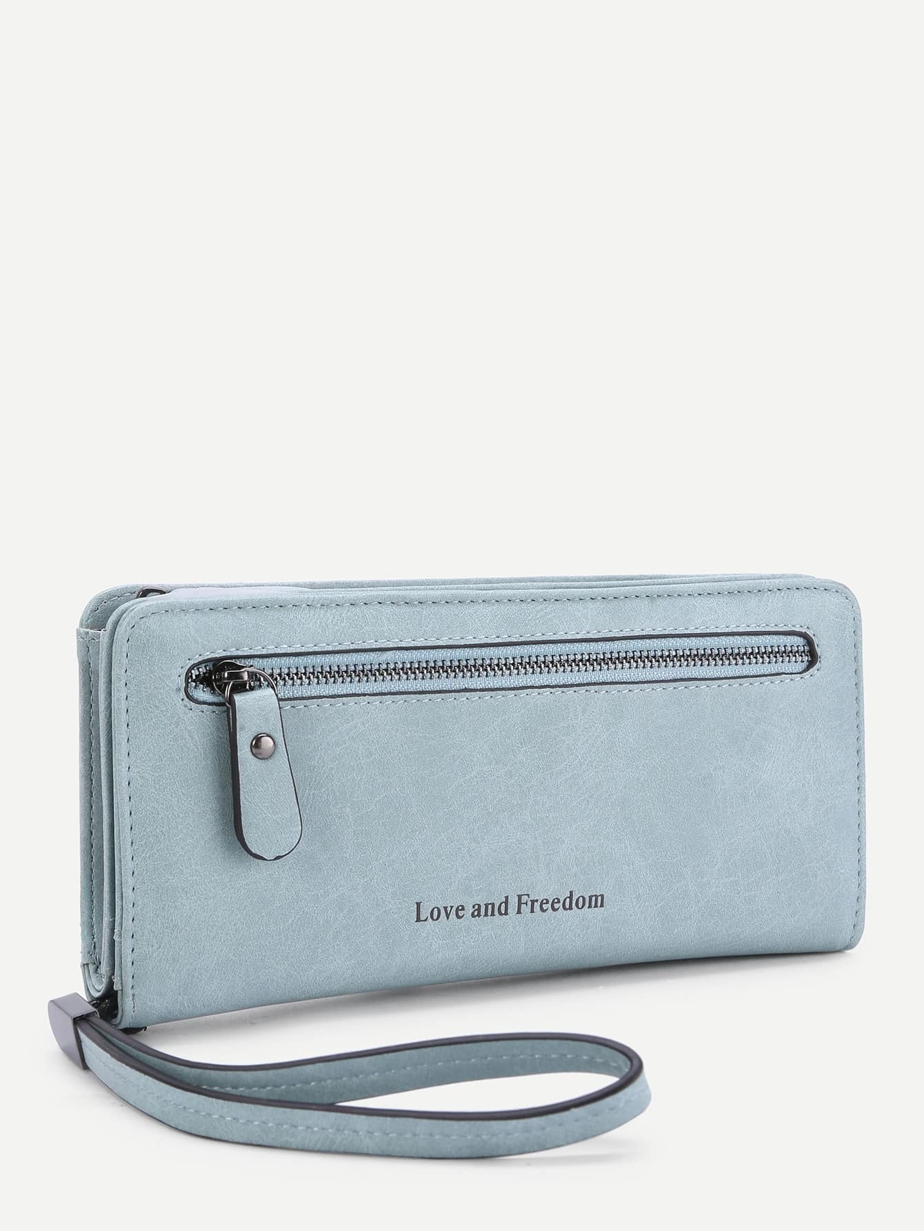 Zipper Front PU Purse SheIn(Sheinside)