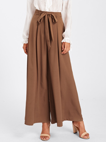 Self Belted Skirt Palazzo Pants