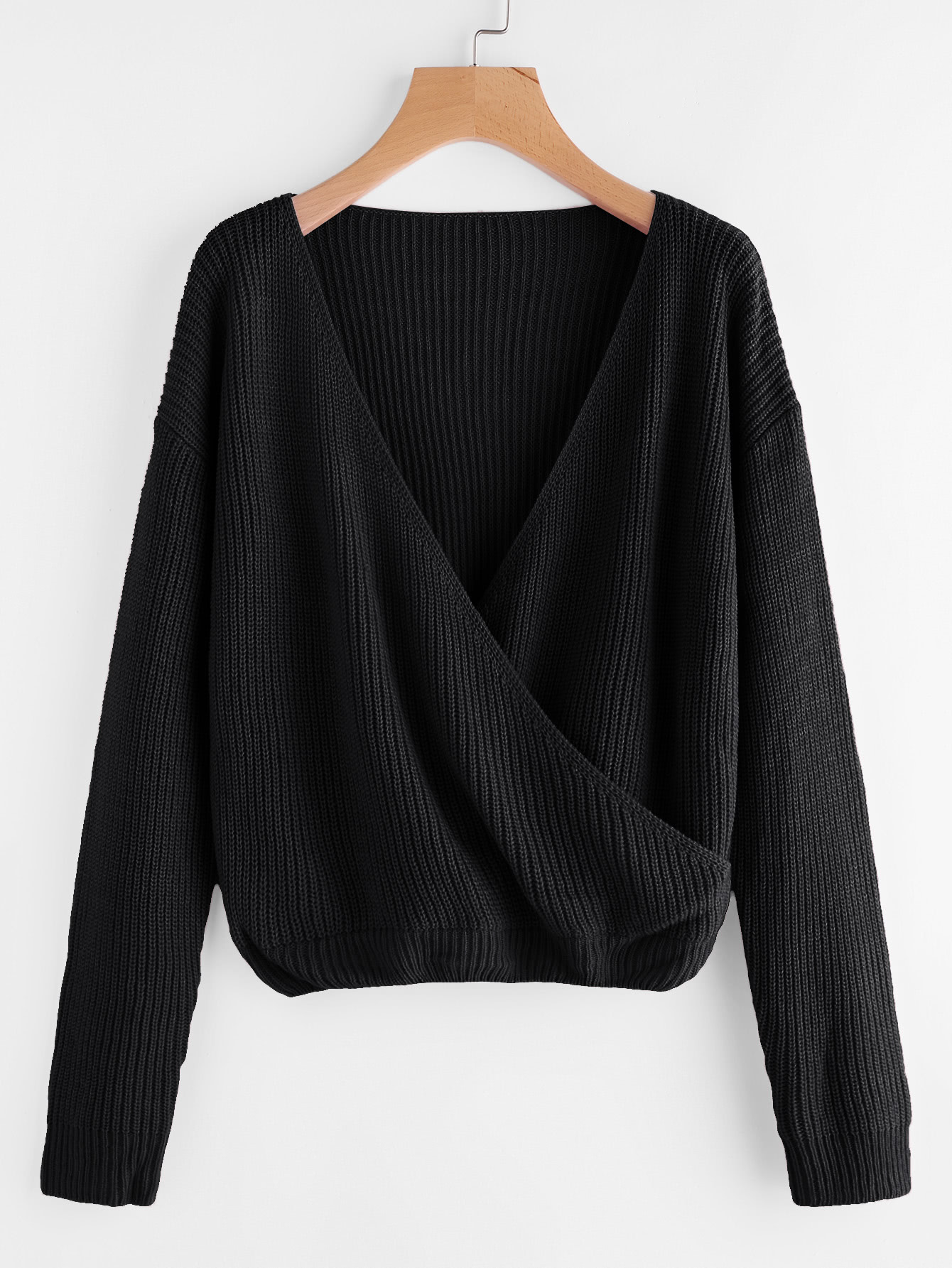 Модный джемпер с запахом