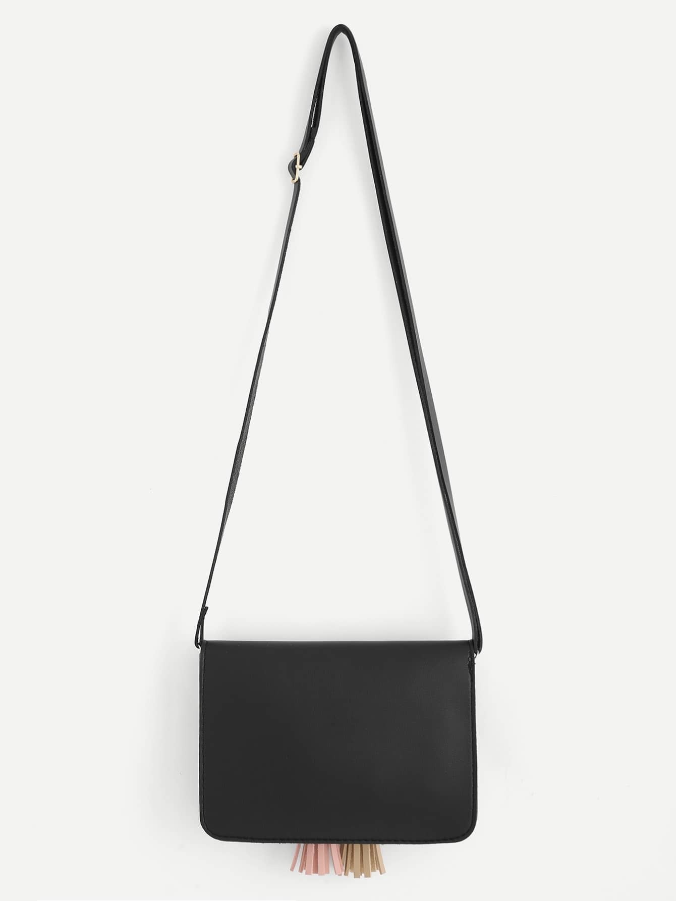 Tassel & Flower Detail Crossbody Bag SheIn(Sheinside)