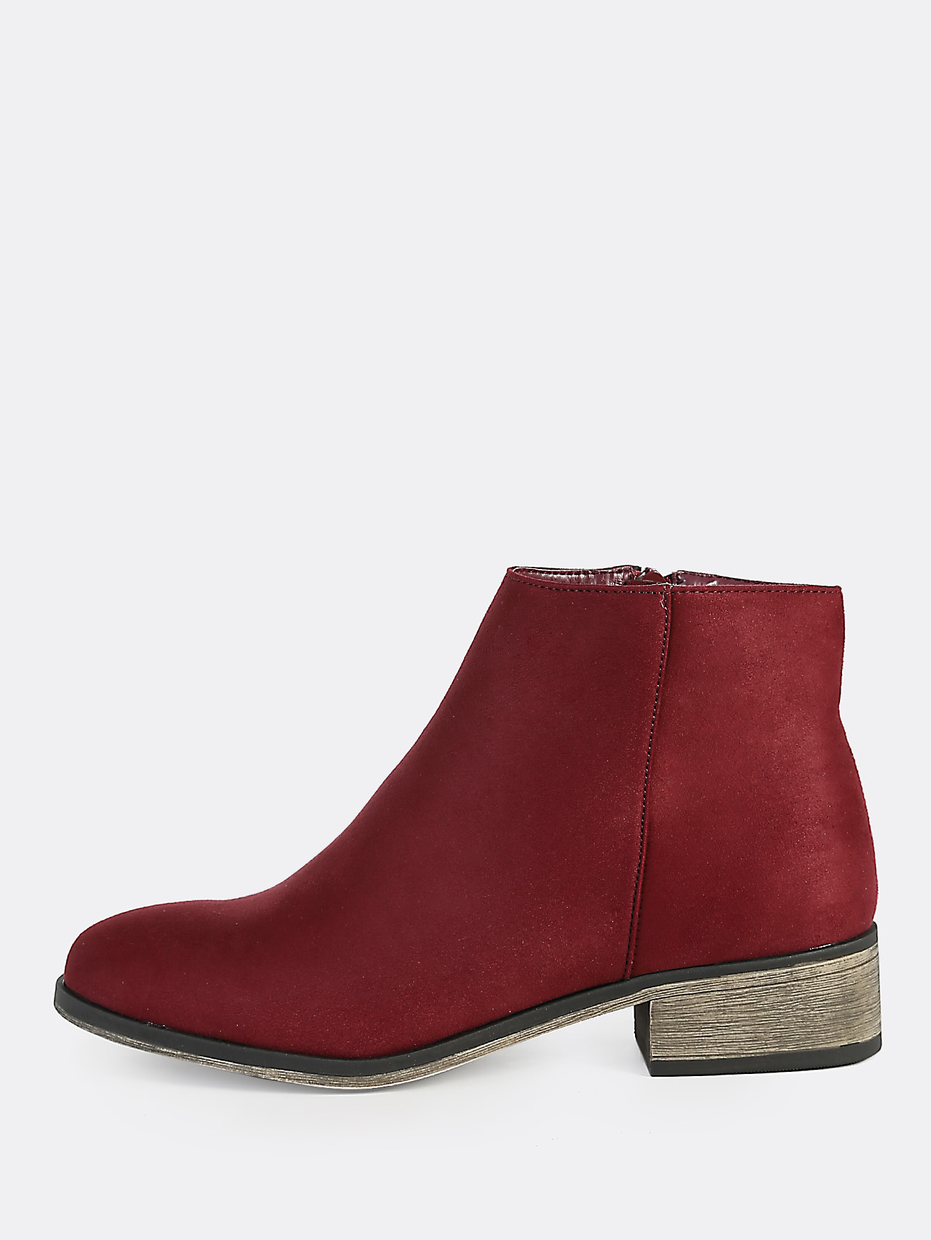 toe faux suede zipper boots burgundy makemechic toe faux suede zipper boots burgundy makemechic