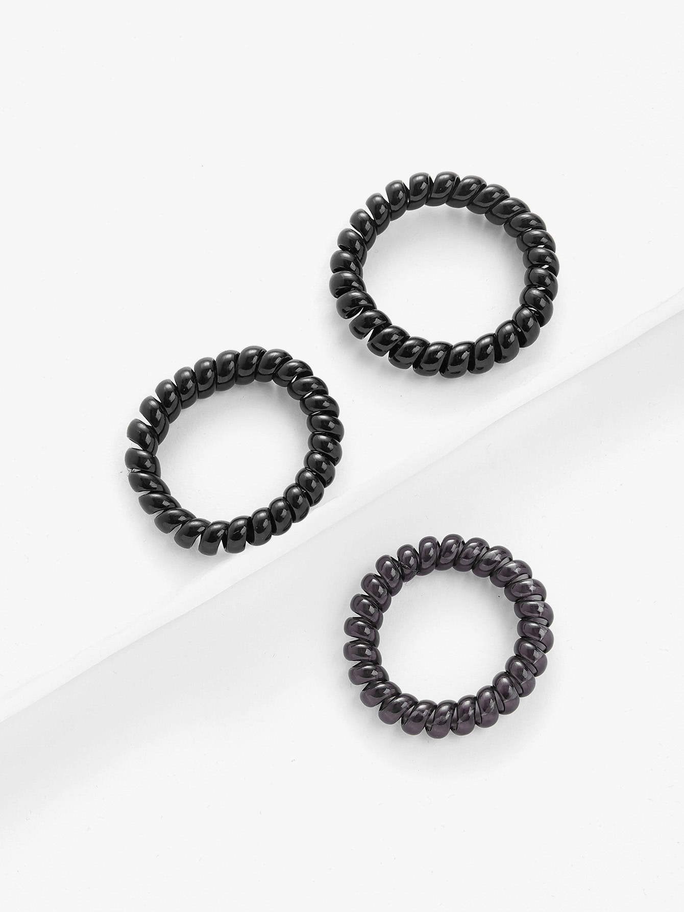 Coil Hair Ties 3pcs SheIn(Sheinside)