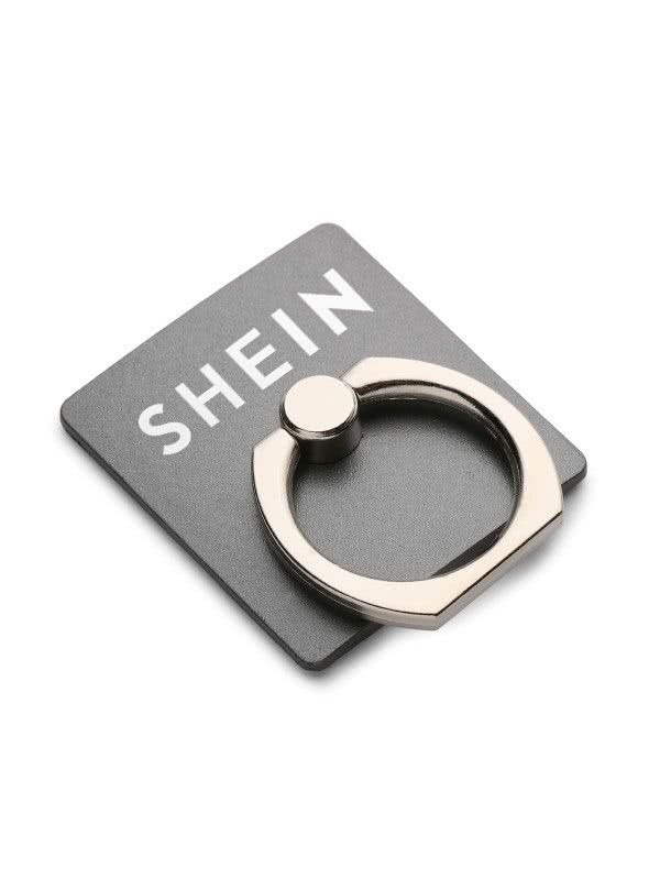 SHEIN Logo Print Finger Ring Phone Holder EmmaClothWomen Fast Fashion