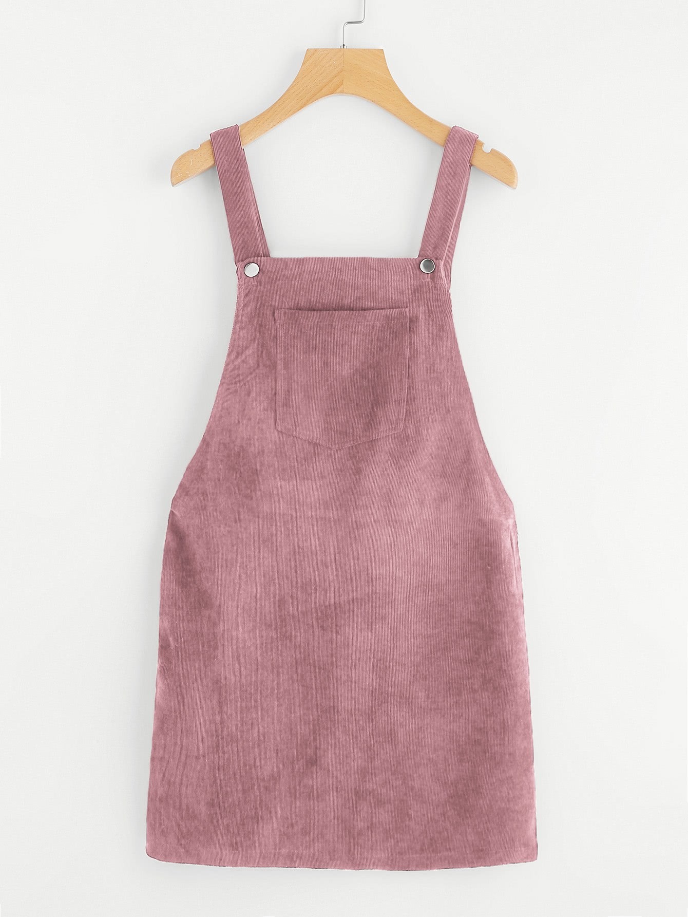 Bib Pocket Front Overall Dress SheIn(Sheinside)