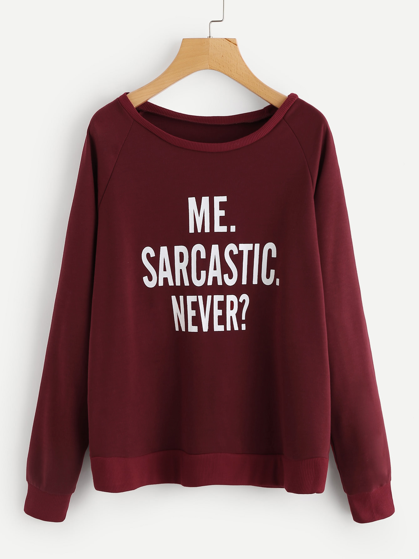Raglan Sleeve Slogan Print Sweatshirt contrast raglan sleeve hooded slogan print crop sweatshirt