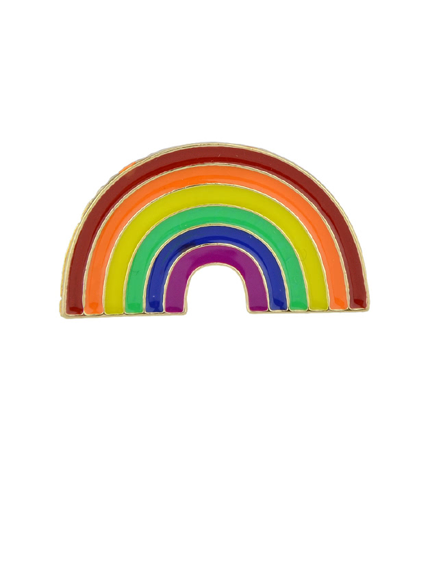 Rainbow Cartoon Metal Badges Colorful Enamel Brooch For Women Girl Accessories