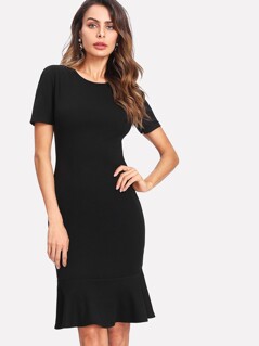 black dresses black form fitting dress