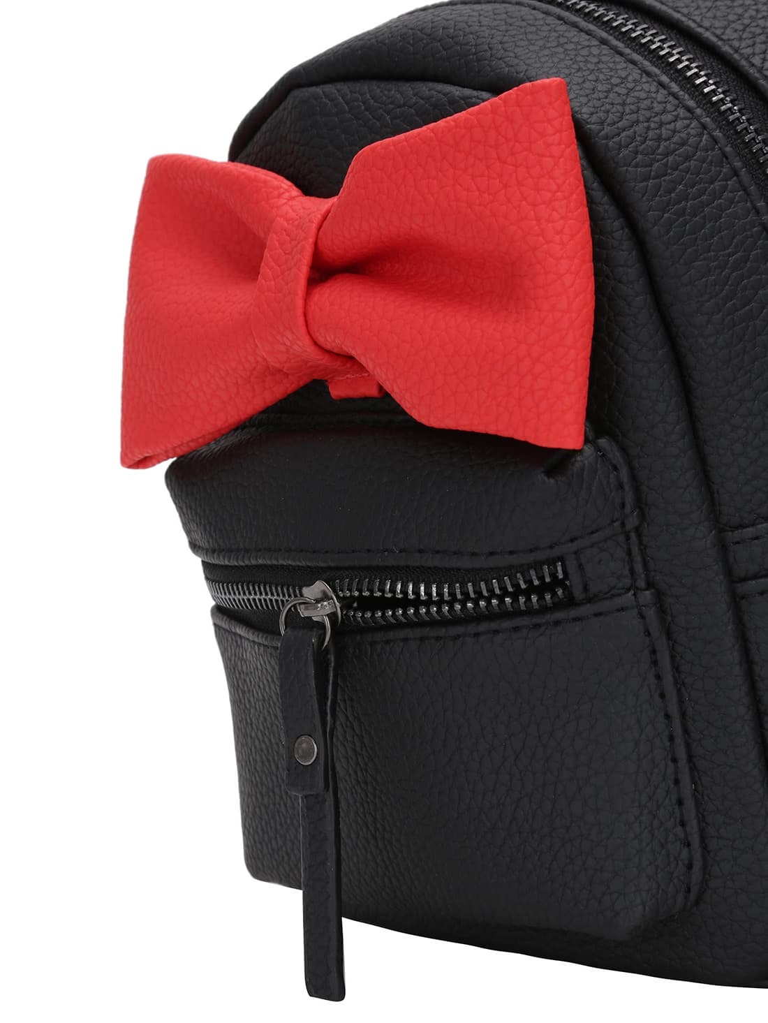 Contrast Oversized Bow Tie Embellished Backpack SheIn(Sheinside)