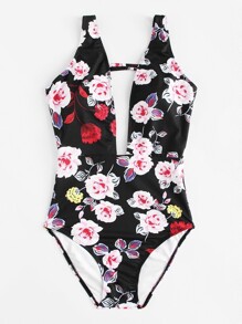 Flower Print Swimsuit
