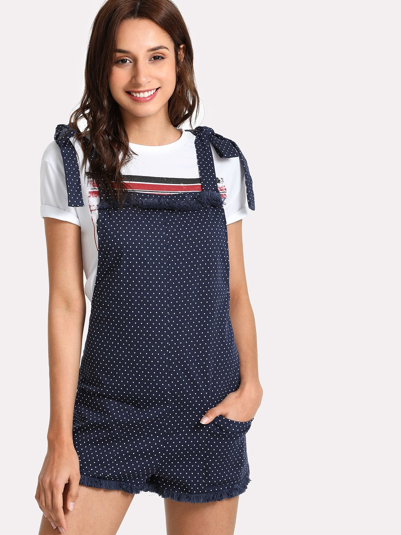 Сарафан в горошек