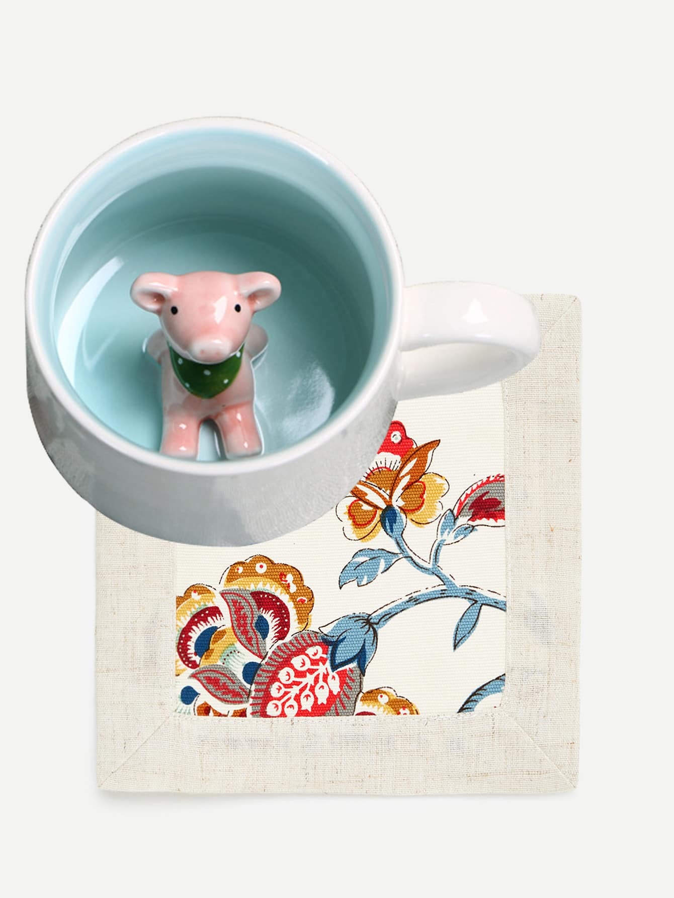 Цветы Burlap Coaster