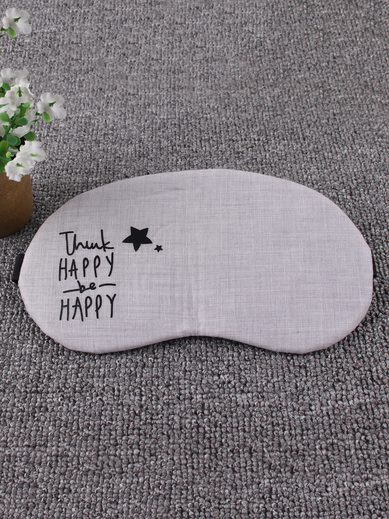 Letter & Cartoon Print Sleeping Eye Mask 1Pc
