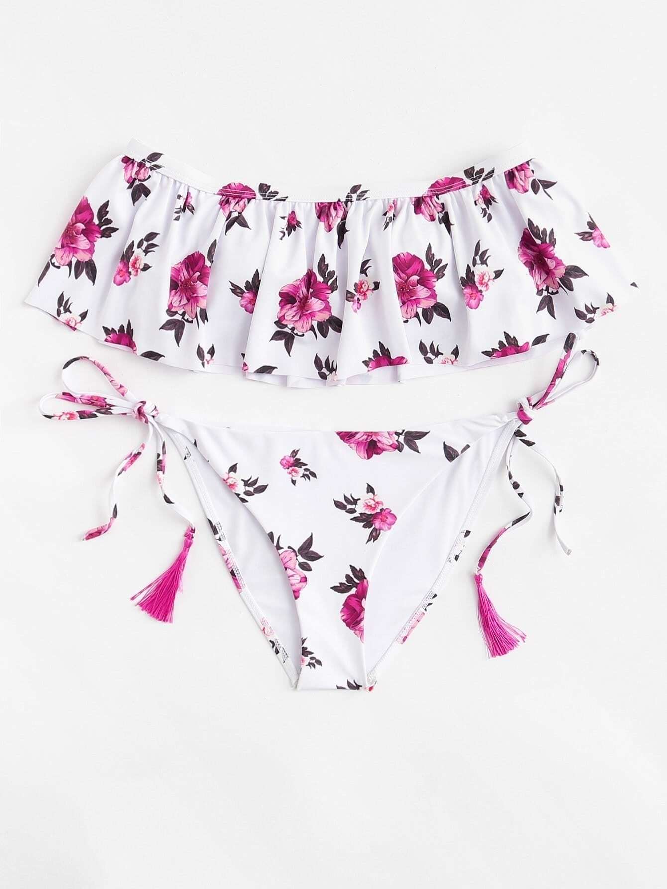 Стильный купальник цветы