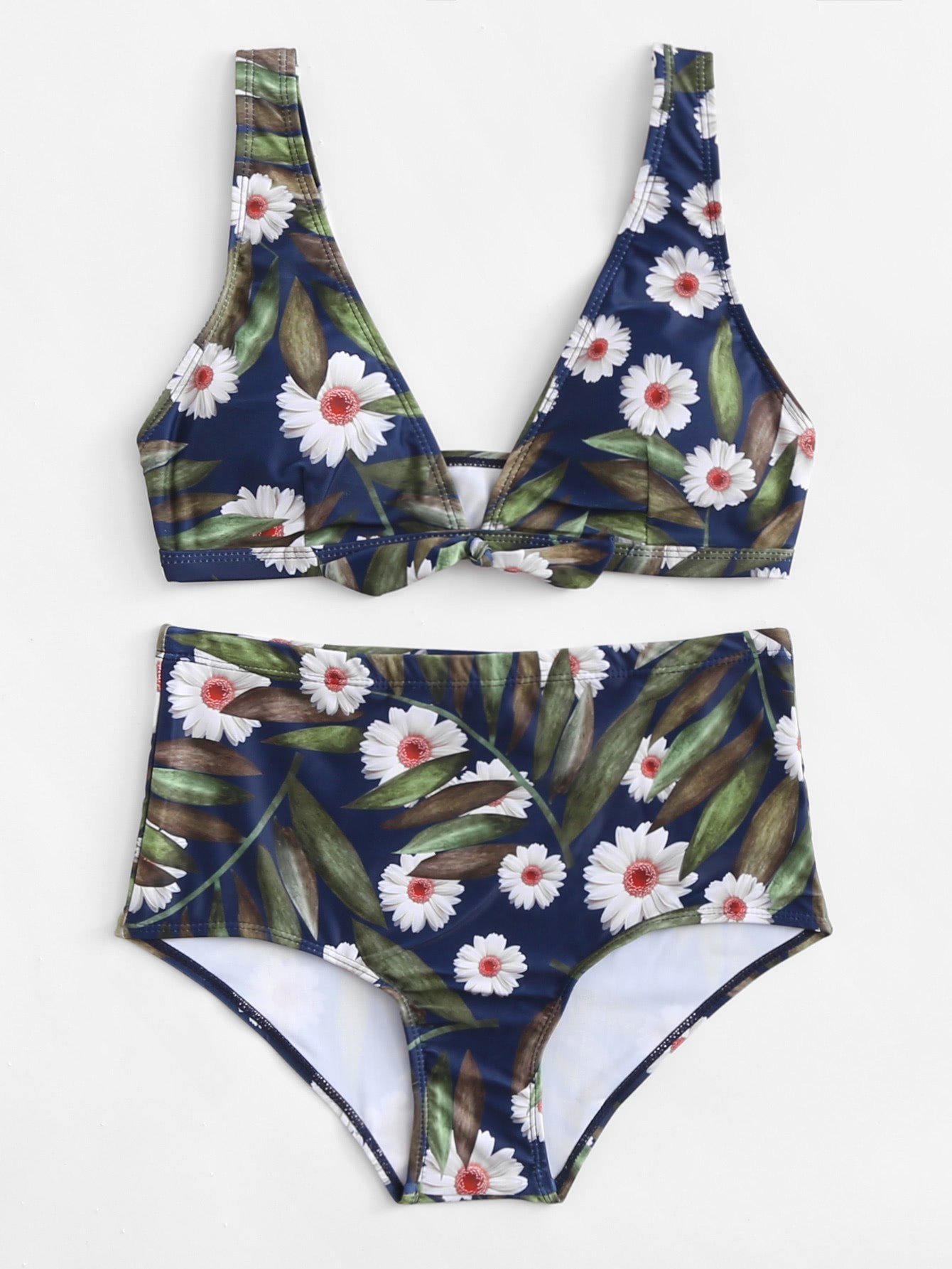 Комплект бикини с принтом цветы