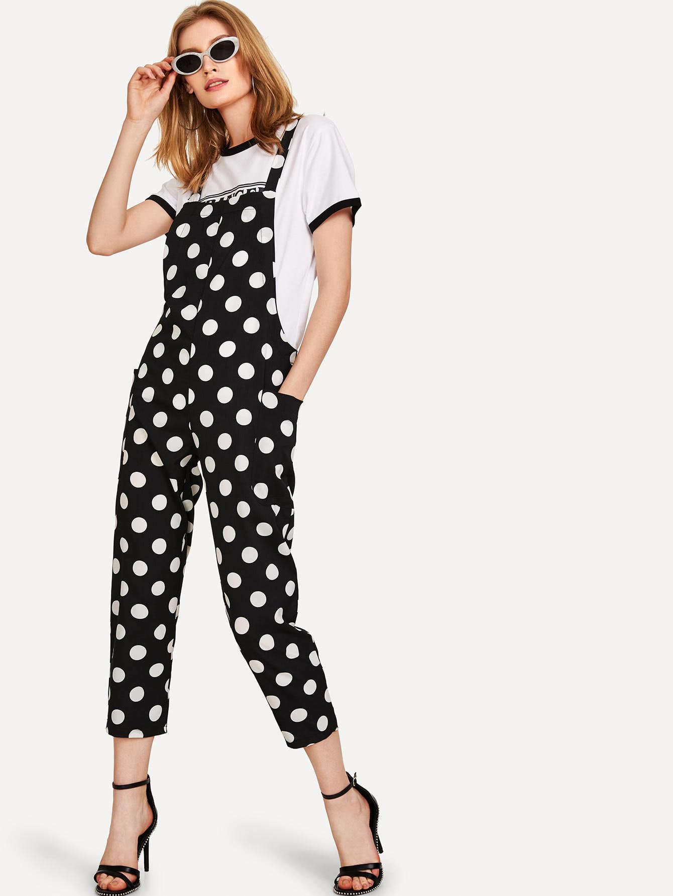 Pocket Side Overall Pants SheIn(Sheinside)