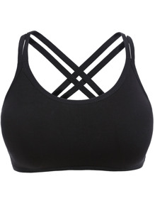 Criss Cross Back Crop Cami Top