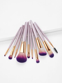 Ombre Bristle Professional Makeup Brush Set 10Pcs