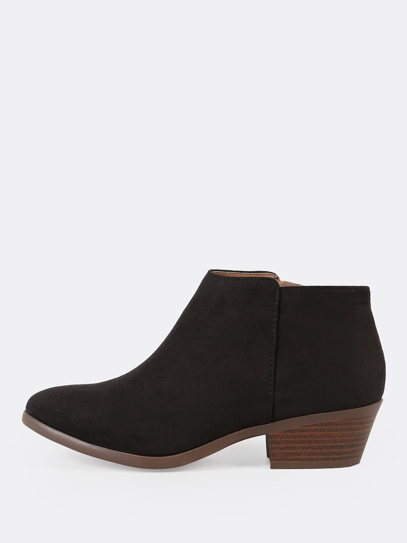 Круглый носок Чёрный Осенняя/зимняя обувь