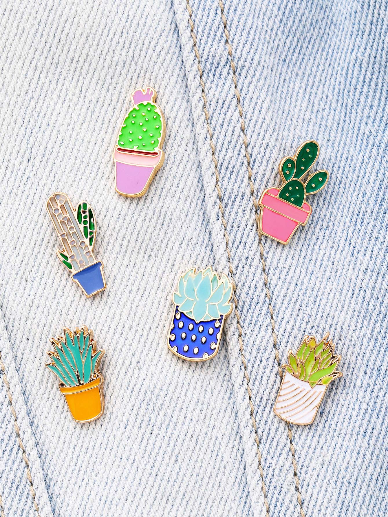 Plant Design Cute Brooch Set For Womenromwe