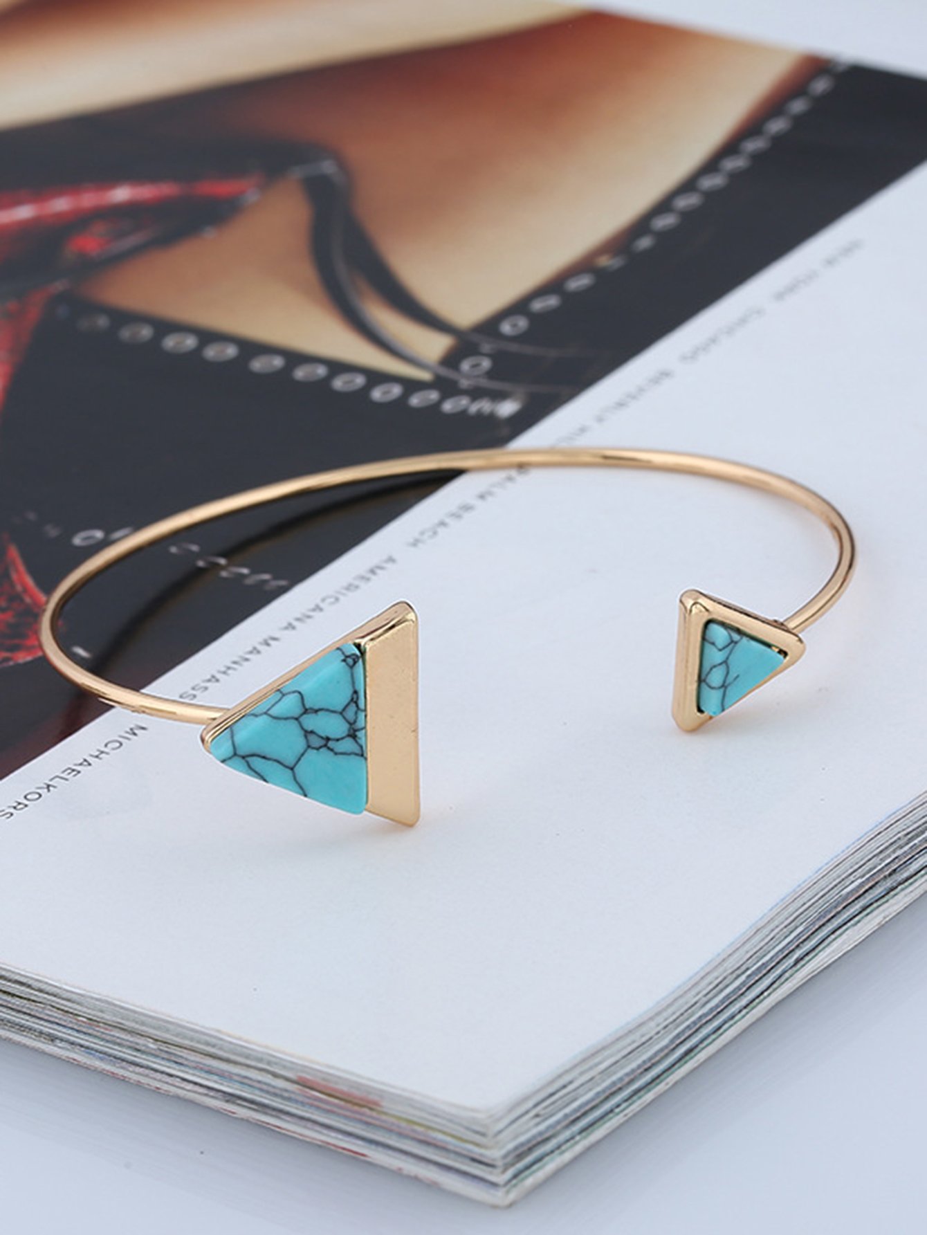 Open Triangle Cuff Bangle