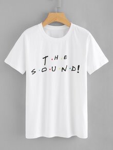 Letter Print Tee