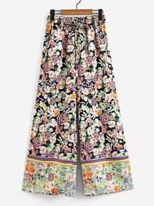 All Over Florals Wide Leg Pants