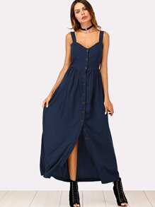 Single Breasted Cami Dress