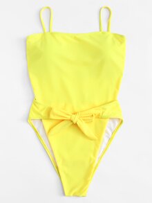 Open Back Knot Swimsuit