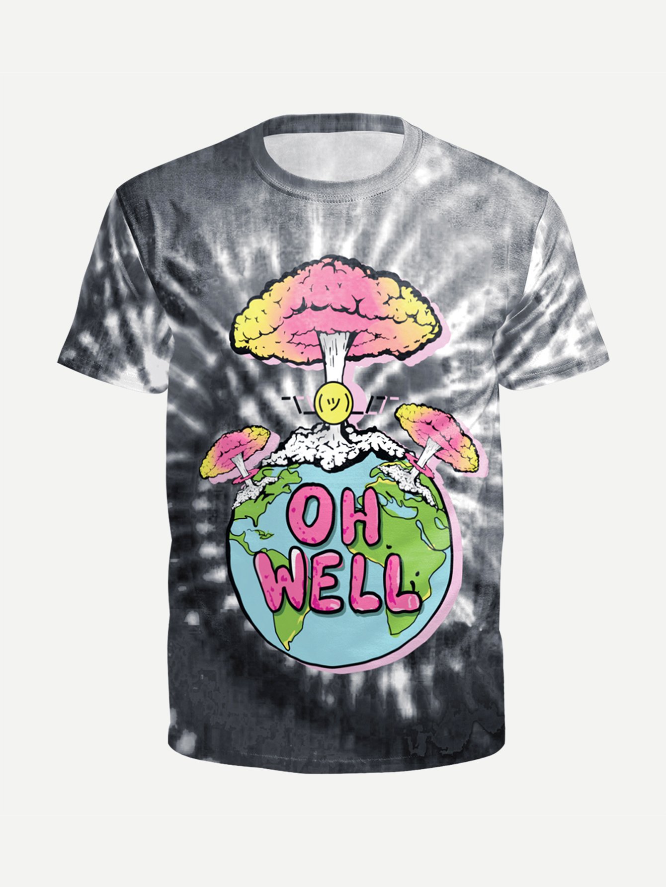 Men Mushroom Print Tee