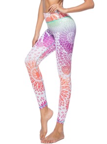 Mandala Print Leggings