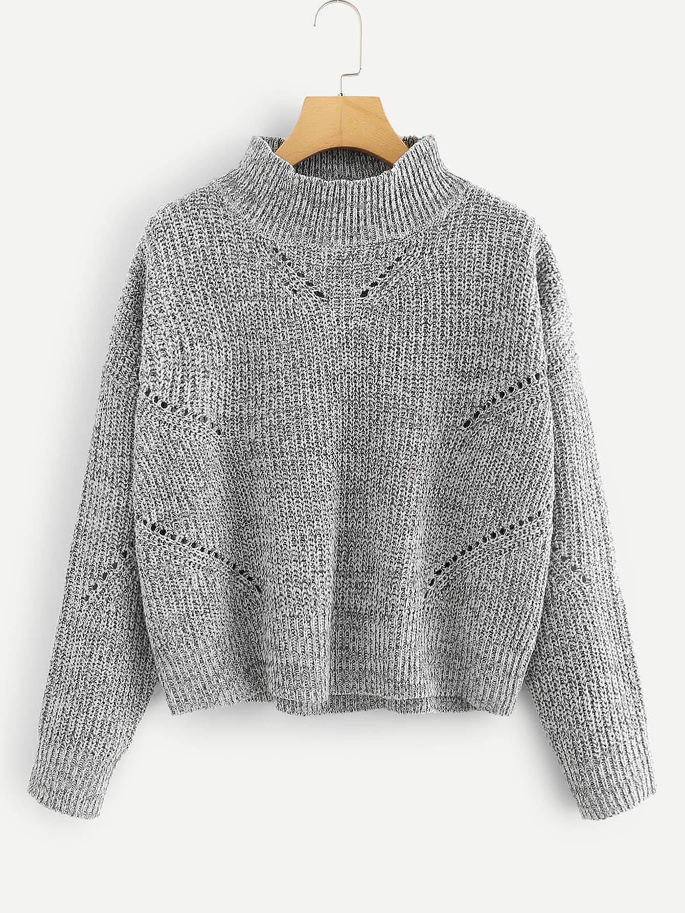 Свитер со стоячим воротником