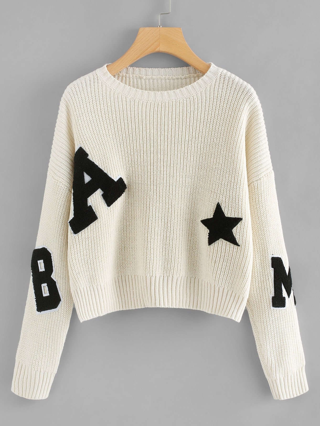 Свитер  с буквами