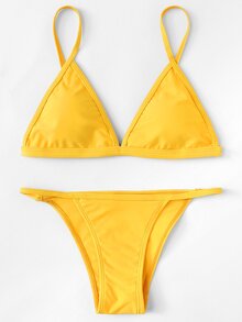 Adjustable Straps Bikini Set