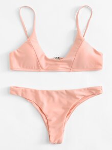 Adjustable Straps Bikini Set
