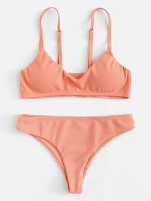 Adjustable Straps Bikini Set