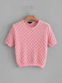Open-Knit Solid Jumper