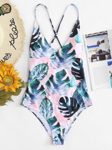 Tropical Print Swimsuit